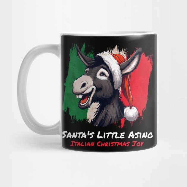 Santa's Little Asino l italian christmas donkey by Veronica Blend